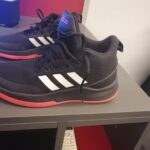 Adidas sports shoes black & red for sale