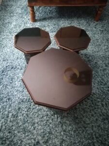 3 Octagon shaped tables for sale in Bsalim